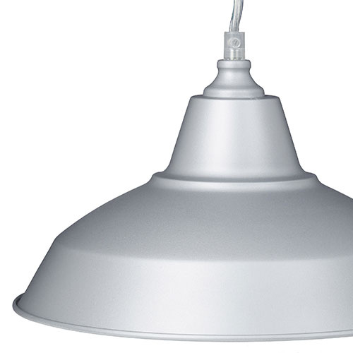 Loftlampe grå 28 cm.