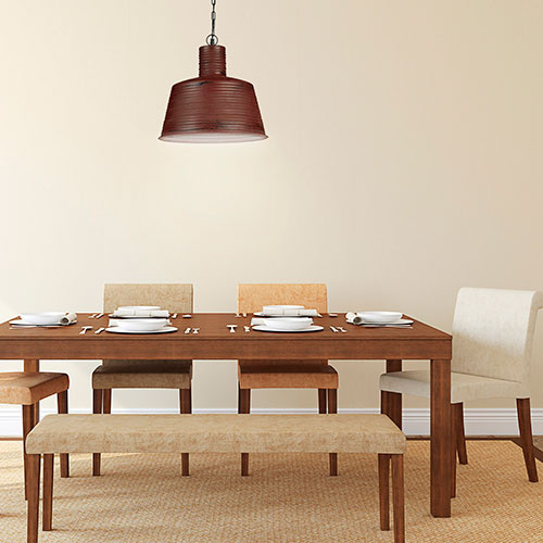 Vintage loftlampe - 40 cm.