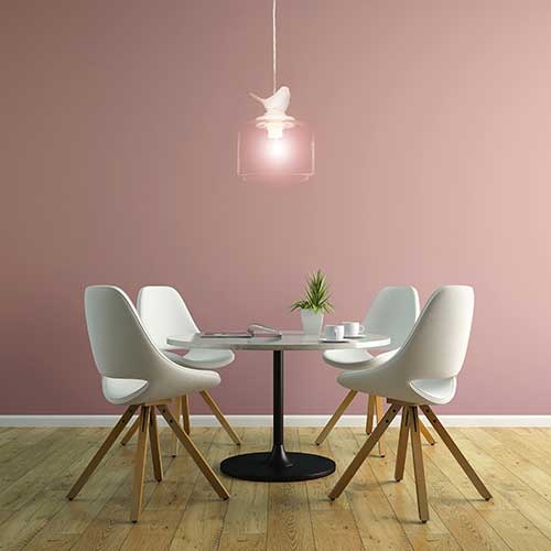 Loftlampe glas med fuglefigur