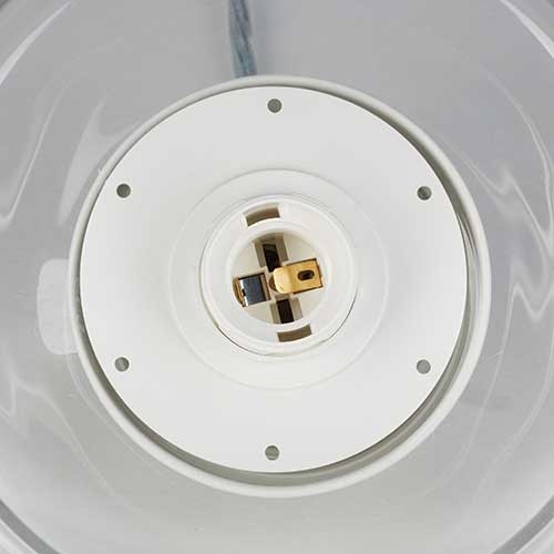 Hængelampe glas med E27 fatning