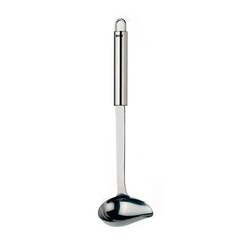 Sovseske med hældetud i rustfrit stål 27,5 cm.