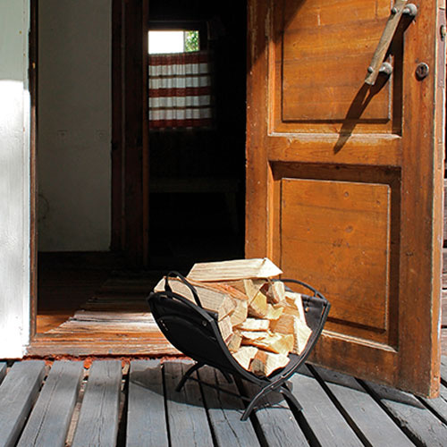 Sort brændeholder HTT Design