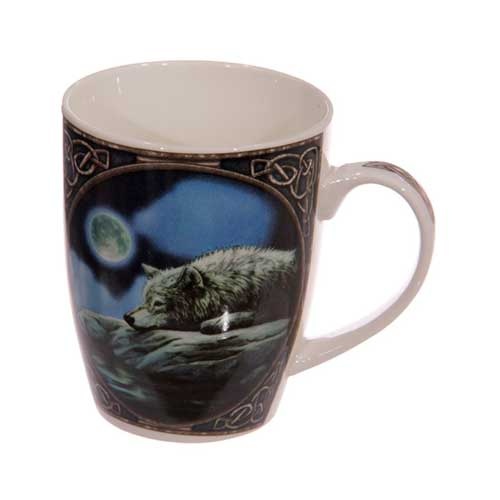 Porcelæns krus - Liggende ulv