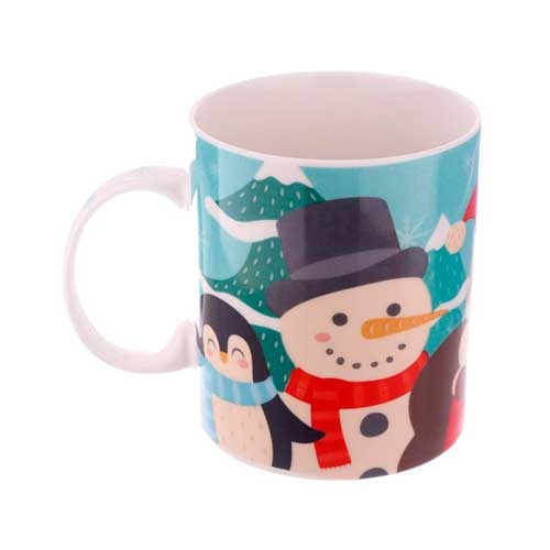 Porcelæns krus - Julens venner