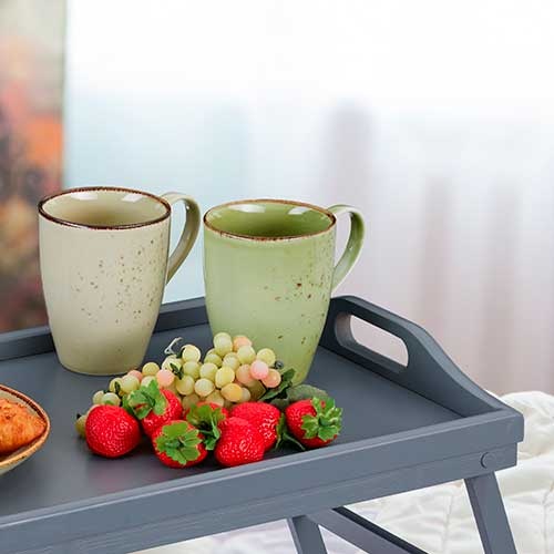 Grå morgenmadsbakke