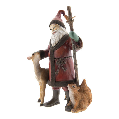 Julemand med skovens dyr