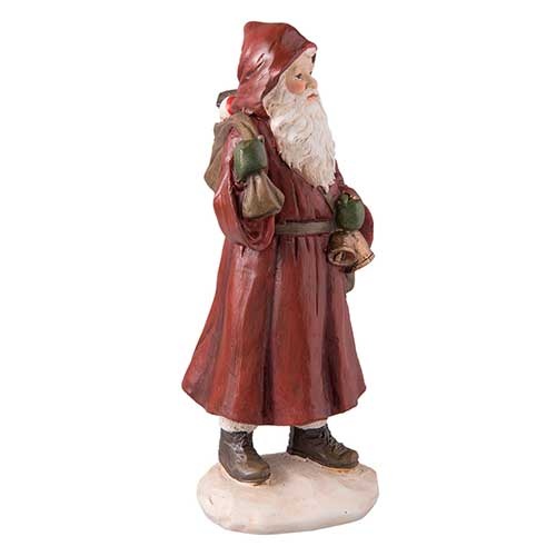 Julemand med gavesæk 17 cm.