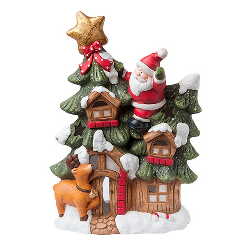 Fyrfadsstage til jul - 50 x 33 x 14 cm.