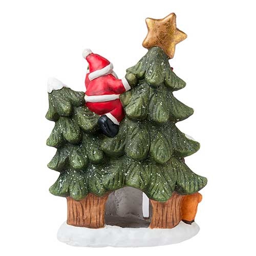 Julepynt fyrfadsstage - 50 x 33 x 14 cm.