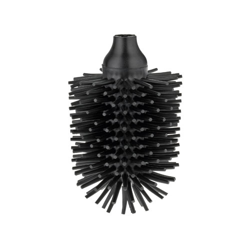 Udskifteligt toiletbørstehoved silikone - Sort