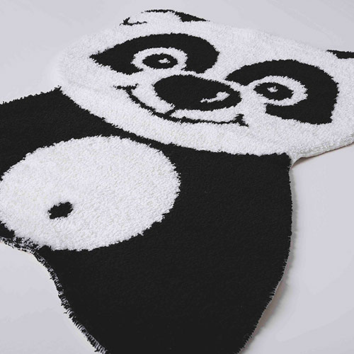 Badeværelsesmåtte panda 60 x 100 cm.