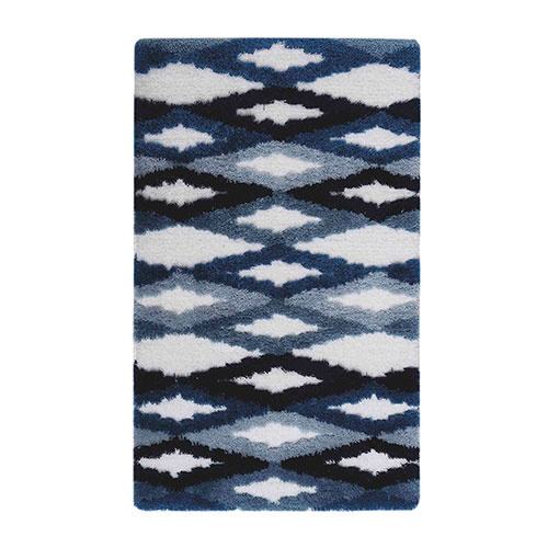 Bademåtte Vertex  60 x 100 cm. - Blå