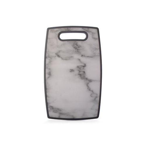 Skærebræt i plast - Marmor 36,5 x 23 cm.