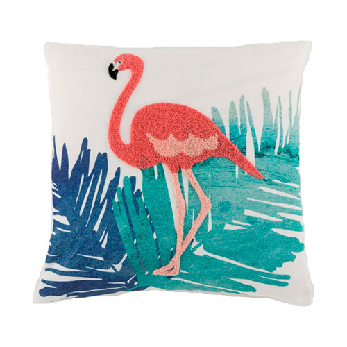 Pyntepude flamingo 45 x 45 cm.