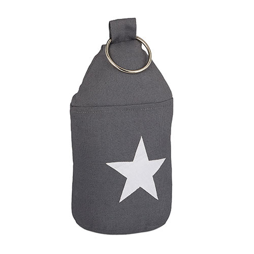 Dørstopper med stjerne - Mørkegrå