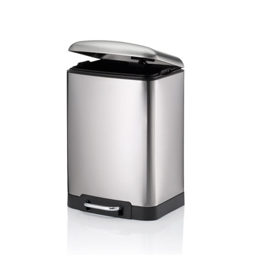 Pedalspand Davino 12 L soft close - Rustfrit stål