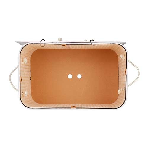 Vasketøjskurv med aftagelig vaskepose - Hvid