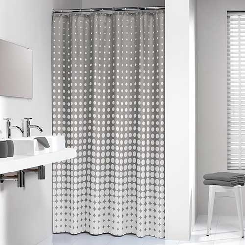 Brusehæng Speckle grå - 180 x 200 cm.