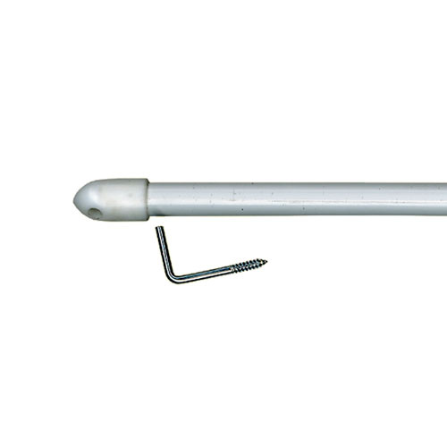 Cafestang teleskop - Hvid 60-100 cm.