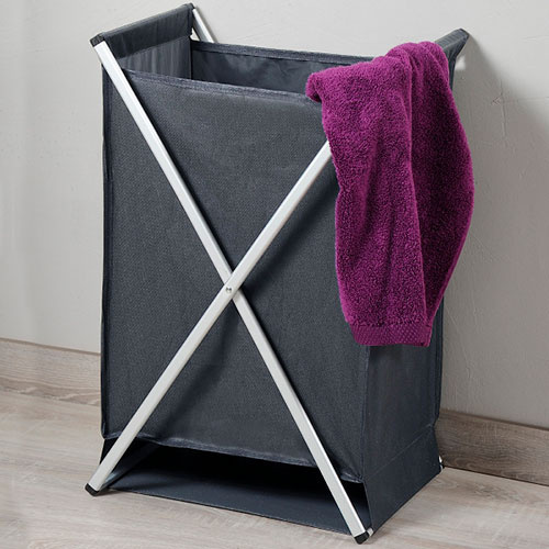 Sammenklappelig vasketøjskurv - Grå