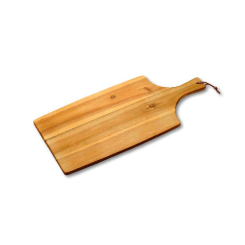 Serveringsbræt i akacietræ med håndtag - 55 cm.