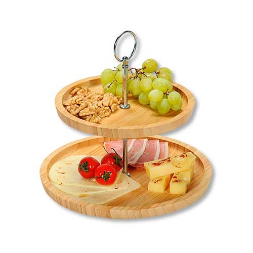 Opsats i bambus - 2 etager