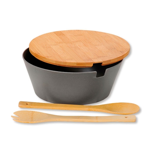 Salatskål med bestik