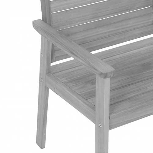 Havebænk i akacietræ - Maui