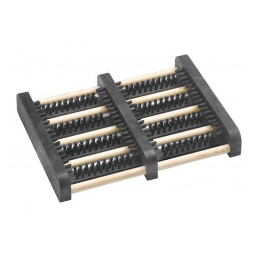 Skorenser i træ med kunststof børster