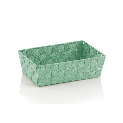 Jadegrøn opbevaringskurv Alvaro 29,5 x 20,5 cm.