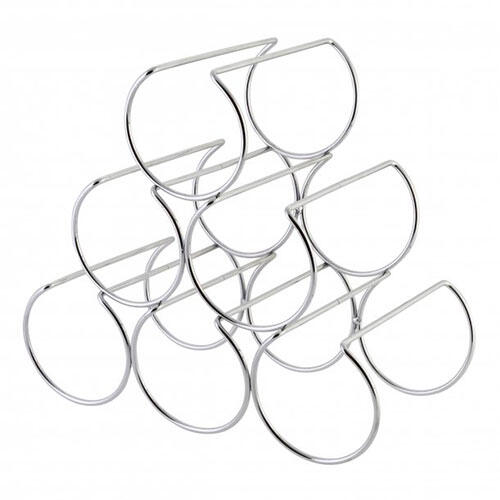 Metal vinreol - 6 flasker