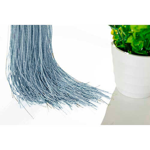 Trådgardin - Grå/blå