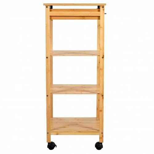 Køkkenvogn i bambus med hjul - Freja