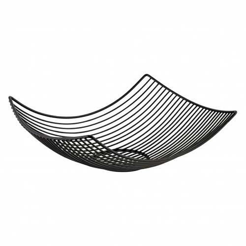 Sort frugtskål i metal