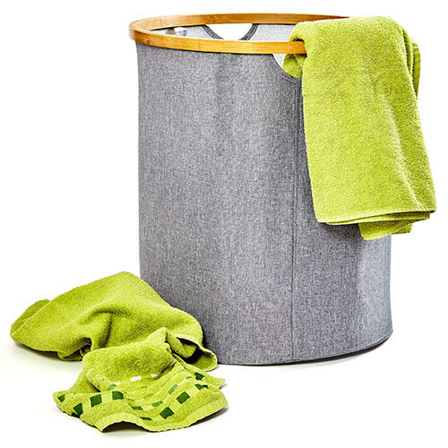 Vasketøjskurv bambus - 45,5 Ø