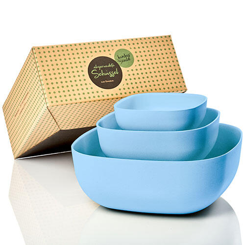 Salatskål i sæt - Blå