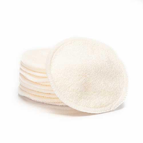 Bambus rondeller - Hvid 12 stk.