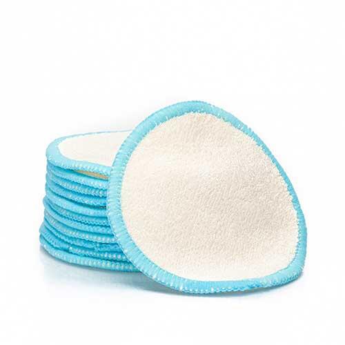 Bambus rondeller - Blå 12 stk.