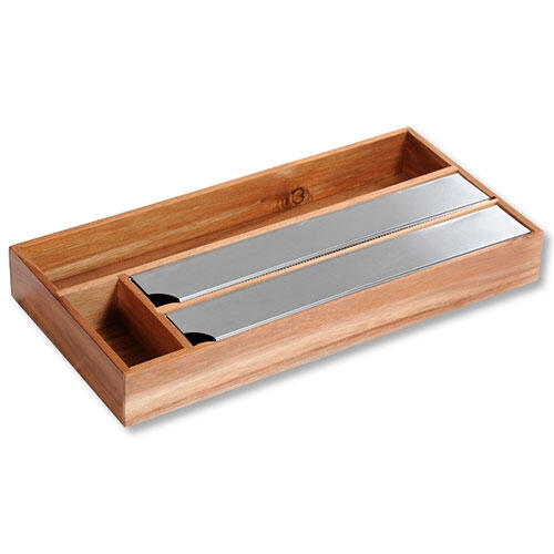 Foliebakke med skær - 4 rum akacie