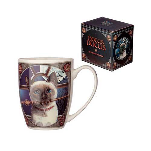 Porcelænskrus med hank - Hocus Pocus Cat