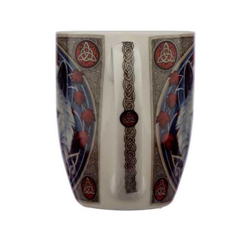 Porcelænskrus med hank - Guardian Wolf