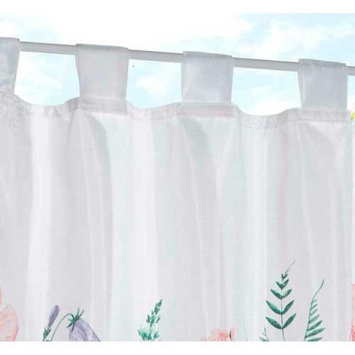 Cafegardin til cafestang - Flowers