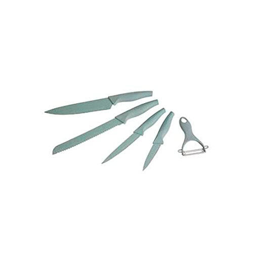 Knivsæt med skræller - Grøn