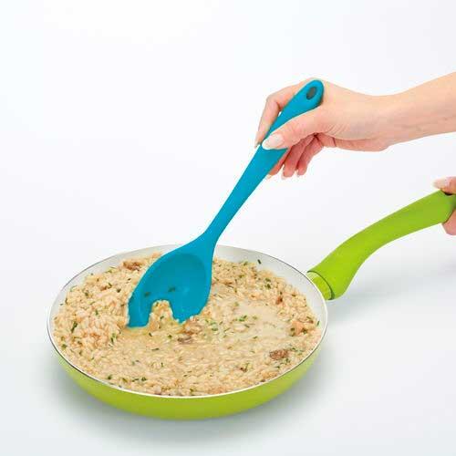 Blå røreske i silikone