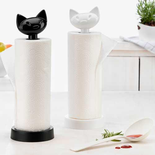 Hvid køkkenrulleholder - Miaou
