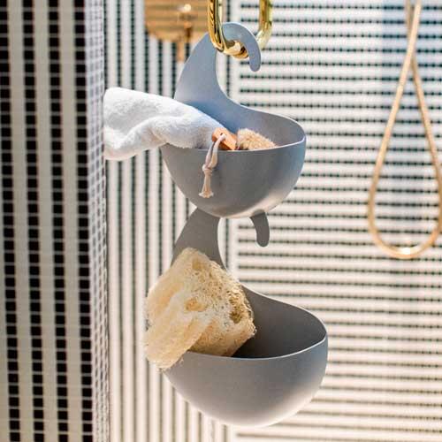 Surf ophæng til bruser - Transparent grå XL