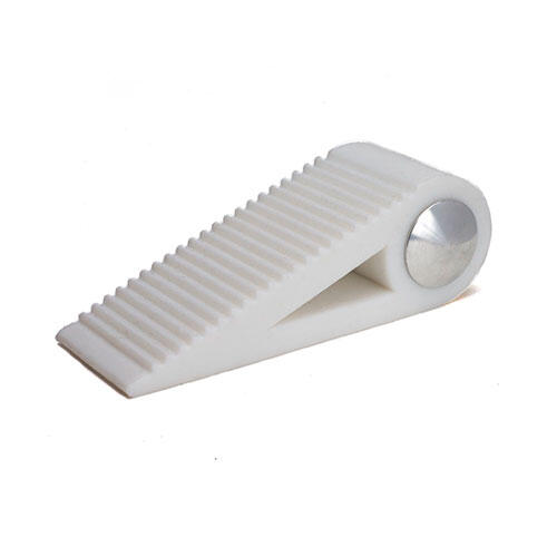 Dørstopper gummi - Stor hvid