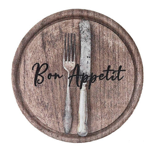 Smudsmåtte Wood Bon Appetit - 67 Ø