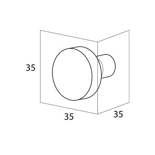 Stål & egetræ knag