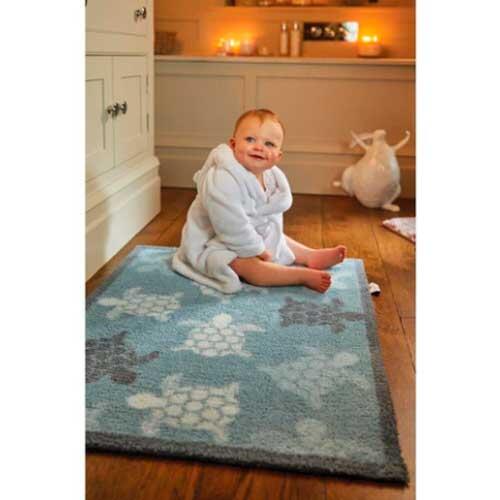 Badeværelsesmåtte Eco Genics 65 x 85 cm. - Sea turtles 1